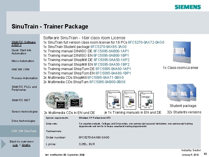 Sinu. Train - Trainer Package Software Sinu. Train - 16 er class room License Sinu. Train - Trainer Package Software Sinu. Train - 16 er class room License