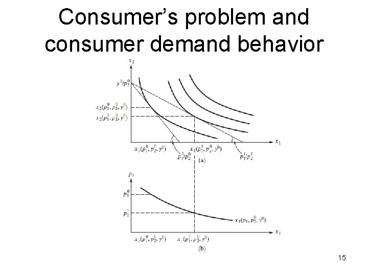 Consumer’s problem and consumer demand behavior 15 