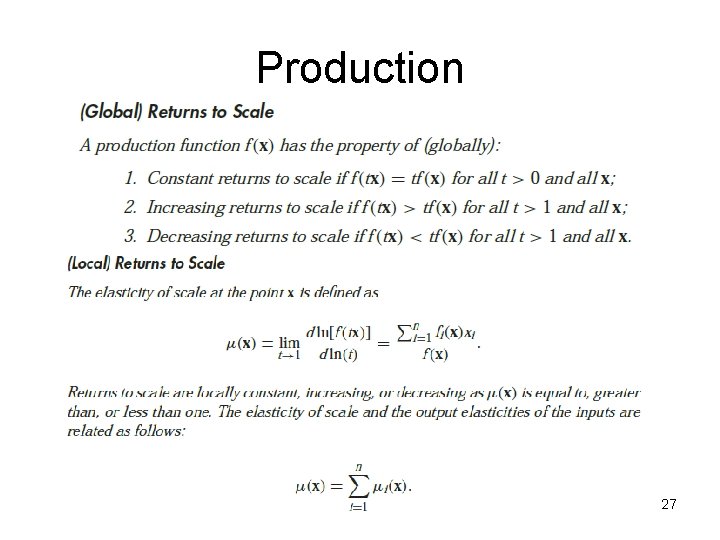Production 27 Production 27