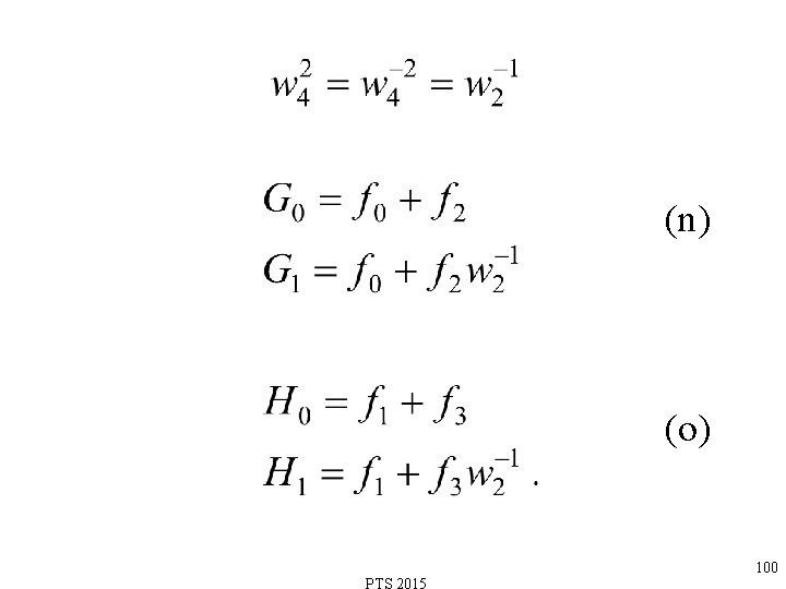 (n) (o) 100 
