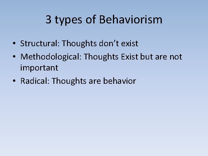Overview of Advance Behavior Analysis Week 1 Providing