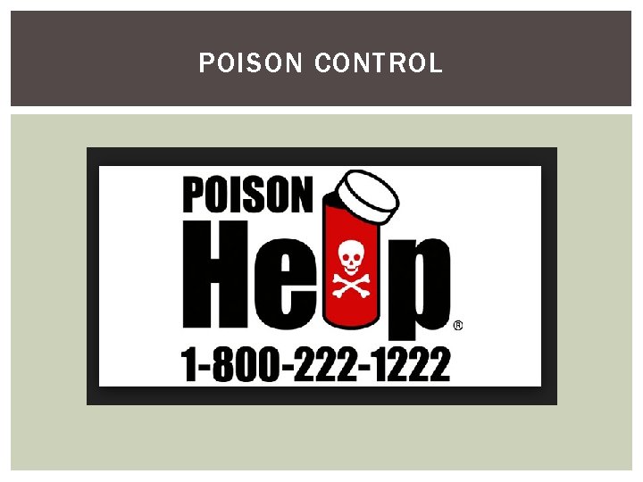 POISON CONTROL 