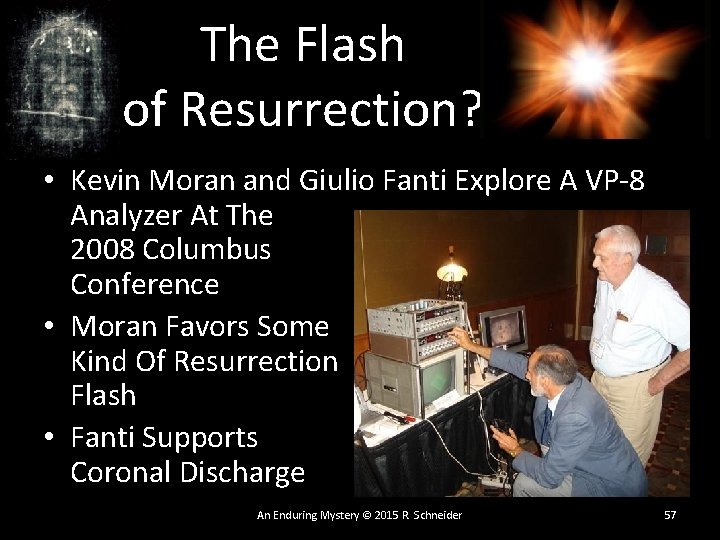The Flash of Resurrection? • Kevin Moran and Giulio Fanti Explore A VP-8 Analyzer The Flash of Resurrection? • Kevin Moran and Giulio Fanti Explore A VP-8 Analyzer