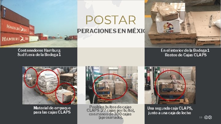 POSTAR OPERACIONES EN MÉXICO Contenedores Hamburg Sud fuera de la Bodega 1 Material de POSTAR OPERACIONES EN MÉXICO Contenedores Hamburg Sud fuera de la Bodega 1 Material de