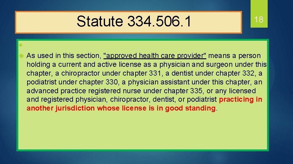  Statute 334. 506. 1 18 u u As used in this section, "approved