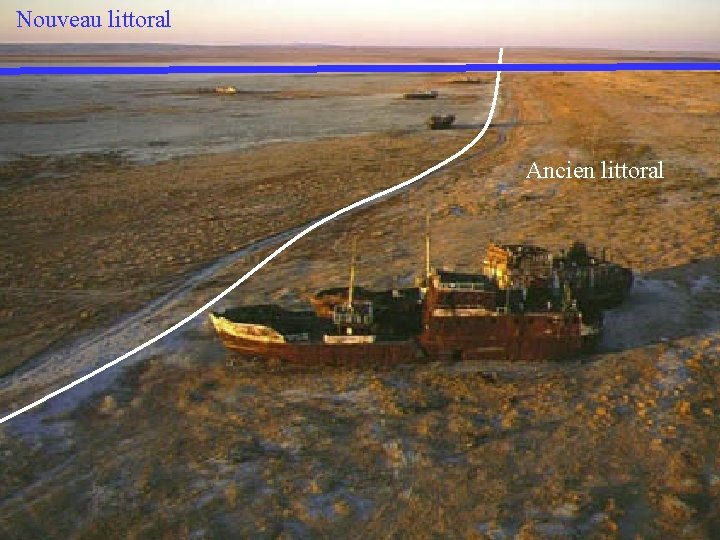 Nouveau littoral Ancien littoral 