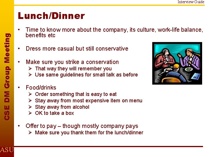 Interview Guide C S E D M Gr o u p M e e