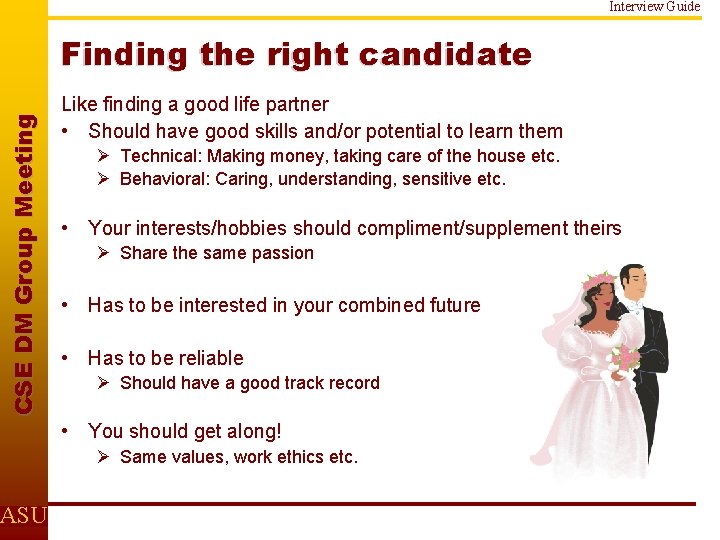 Interview Guide C S E D M Gr o u p M e e