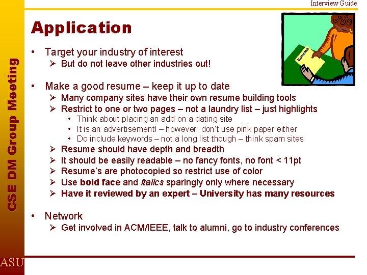 Interview Guide C S E D M Gr o u p M e e
