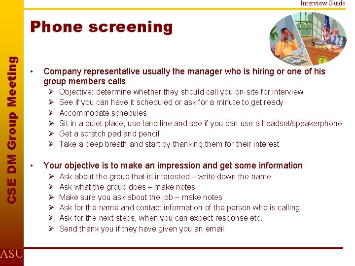 Interview Guide C S E D M Gr o u p M e e