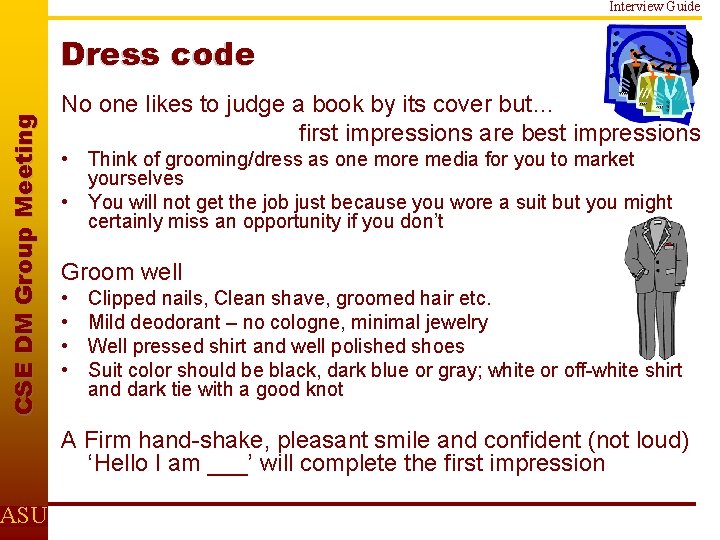 Interview Guide C S E D M Gr o u p M e e