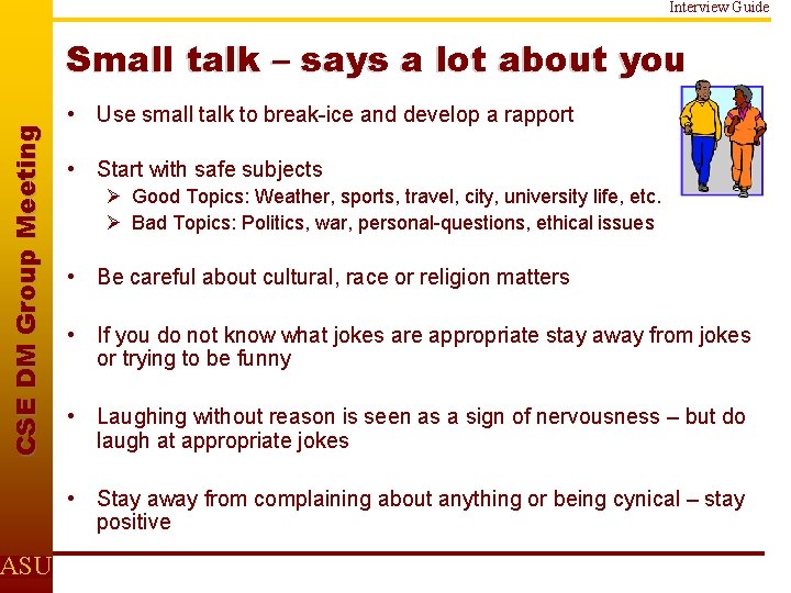 Interview Guide C S E D M Gr o u p M e e
