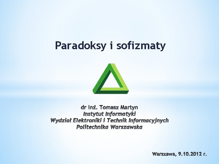 Paradoksy i sofizmaty 