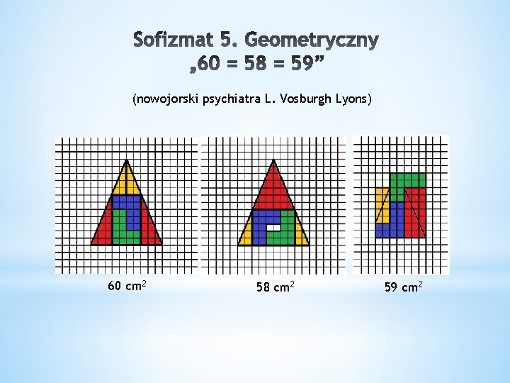 (nowojorski psychiatra L. Vosburgh Lyons) 60 cm 2 58 cm 2 59 cm 2
