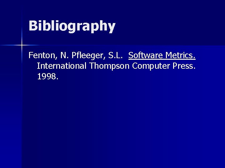 A Goalbased Framework For Software Measurement Presented By