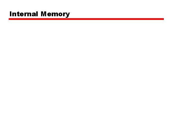 Internal Memory 
