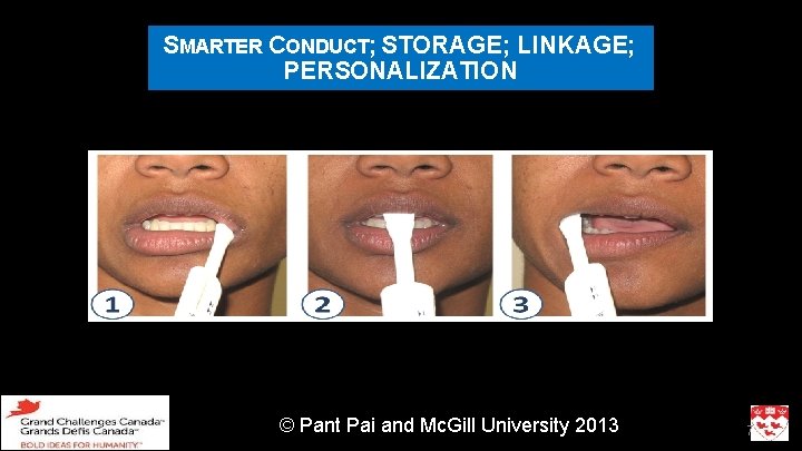 SMARTER CONDUCT; STORAGE; LINKAGE; PERSONALIZATION © Pant Pai and Mc. Gill University 2013 7