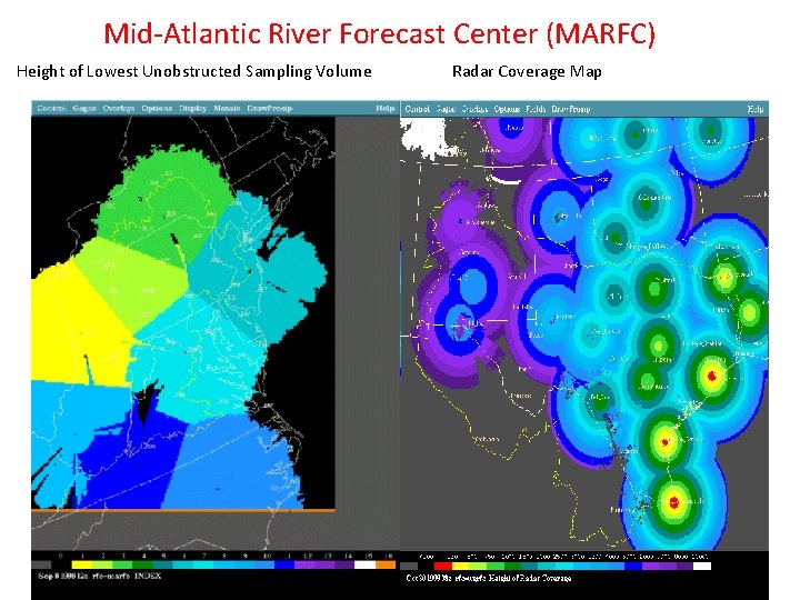 Mid-Atlantic River Forecast Center (MARFC) Height of Lowest Unobstructed Sampling Volume Radar Coverage Map