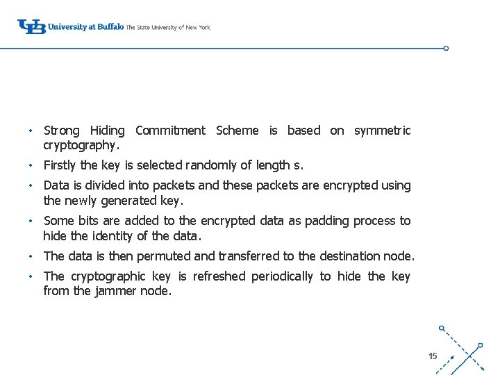  • Strong Hiding Commitment Scheme is based on symmetric cryptography. • Firstly the