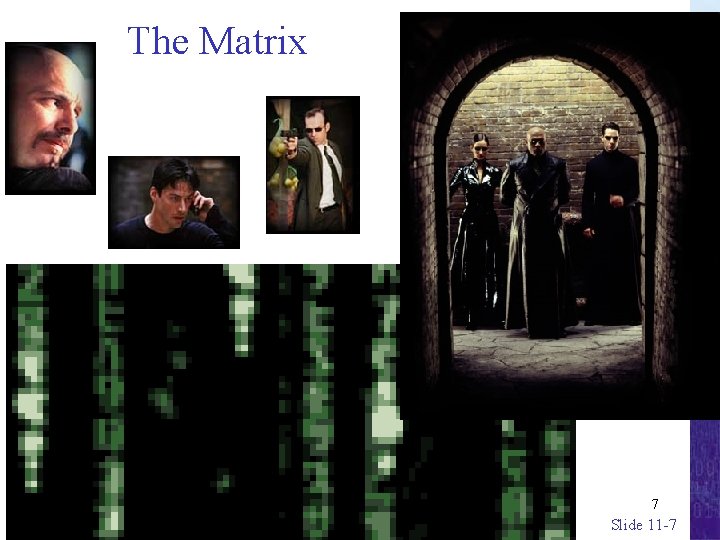 The Matrix 2020/10/27 Copyright © 2009 Pearson Education, Inc. 7 Slide 11 -7 