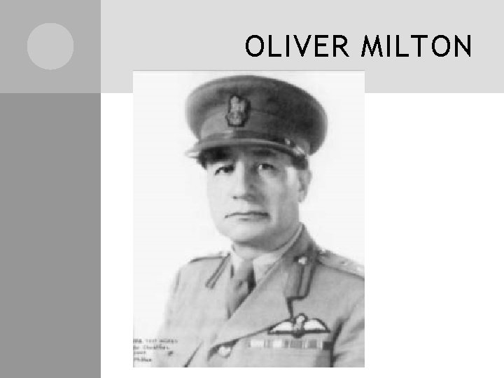 OLIVER MILTON 