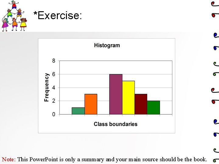 *Exercise: Note: This Power. Point is only a summary and your main source should
