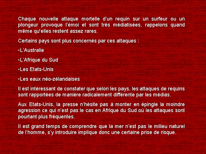 Chaque nouvelle attaque mortelle d’un requin sur un surfeur ou un plongeur provoque l’émoi