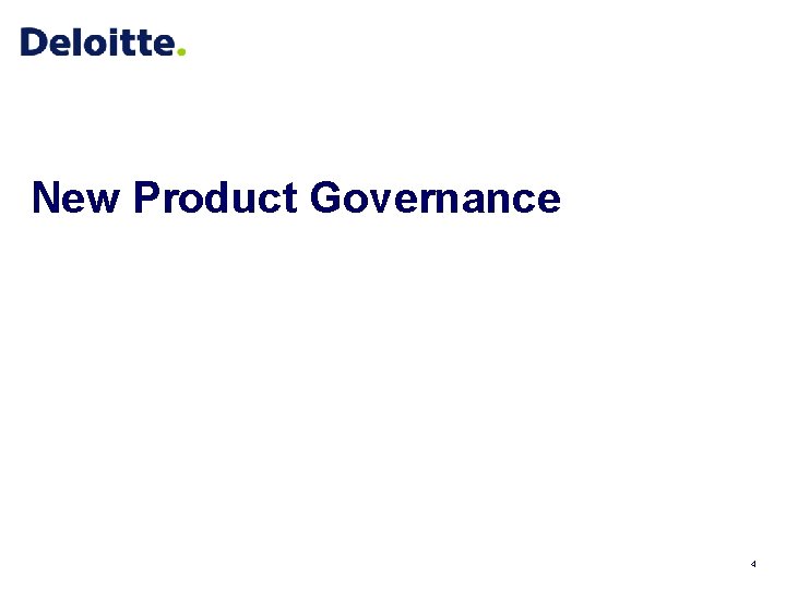 New Product Governance 4 