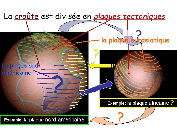 La croûte est divisée en plaques tectoniques ? ? La plaque sudaméricaine Exemple: la