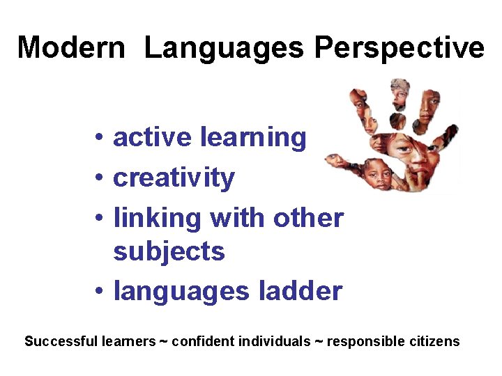 Modern Languages Perspective • active learning • creativity • linking with other subjects •