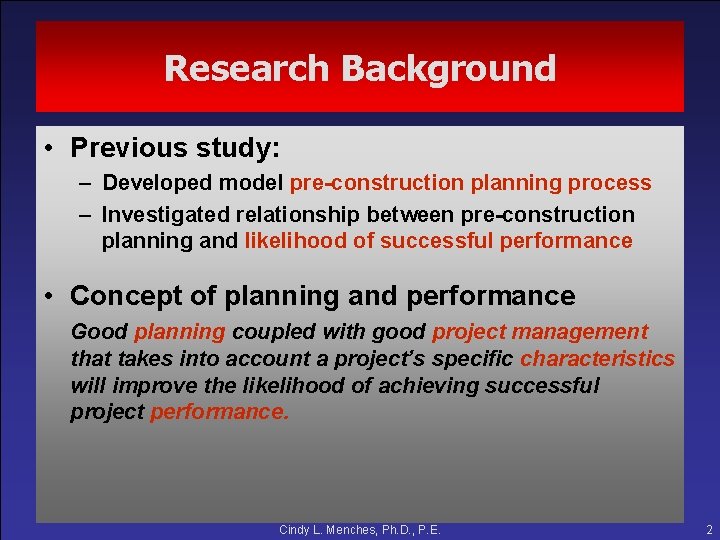 Achieving Performance Improvement through an Effective Project Management