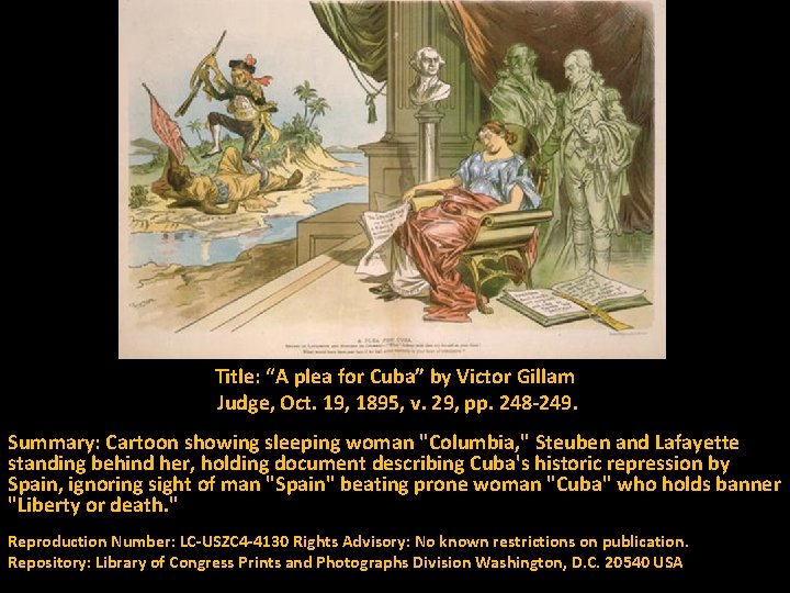 Title: “A plea for Cuba” by Victor Gillam Judge, Oct. 19, 1895, v. 29,