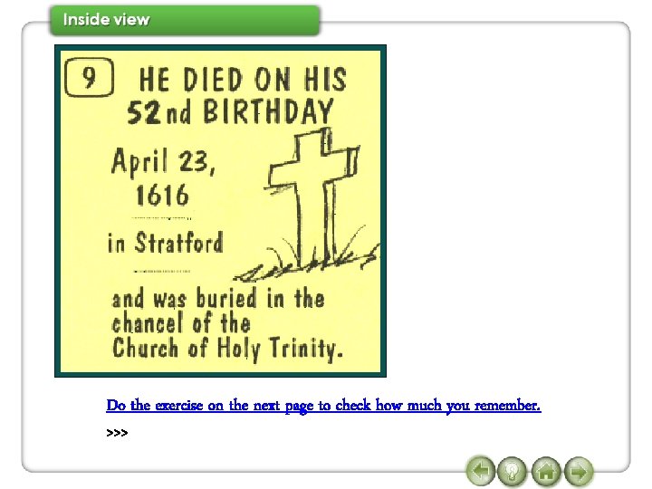 Do the exercise on the next page to check how much you remember. >>>