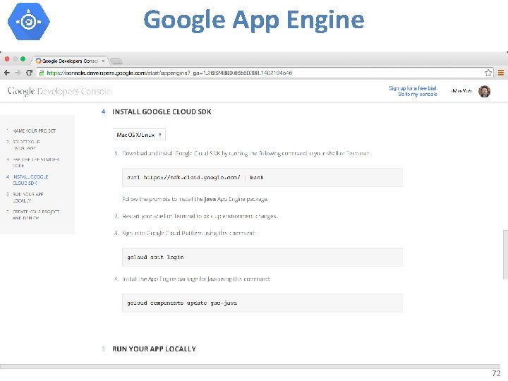 Google App Engine 72 