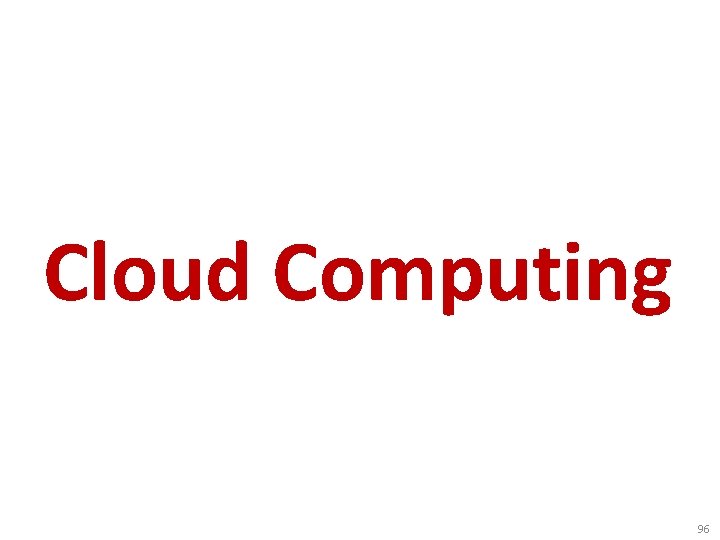 Cloud Computing 96 