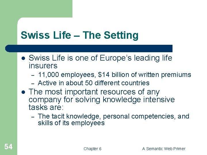 Swiss Life – The Setting l Swiss Life is one of Europe’s leading life