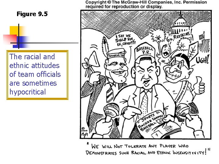 Figure 9. 5 The racial and ethnic attitudes of team officials are sometimes hypocritical Figure 9. 5 The racial and ethnic attitudes of team officials are sometimes hypocritical