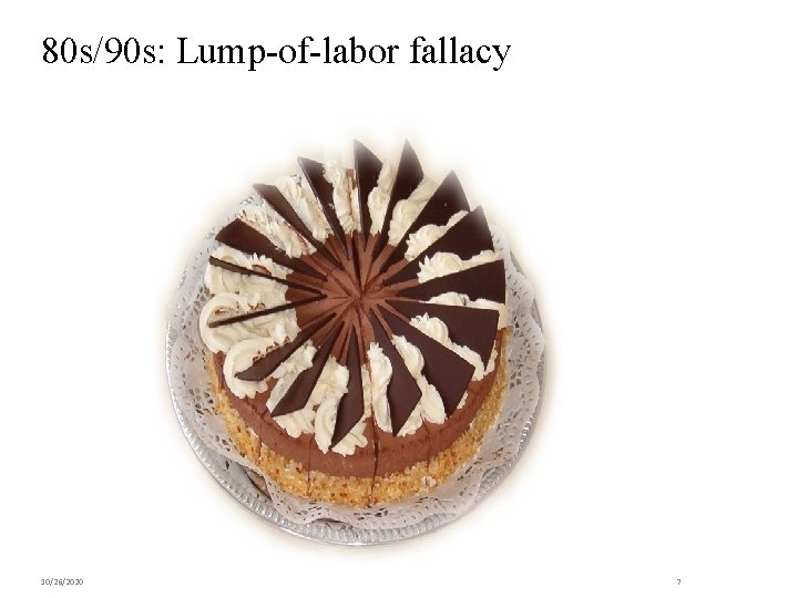 80 s/90 s: Lump-of-labor fallacy 10/26/2020 7 