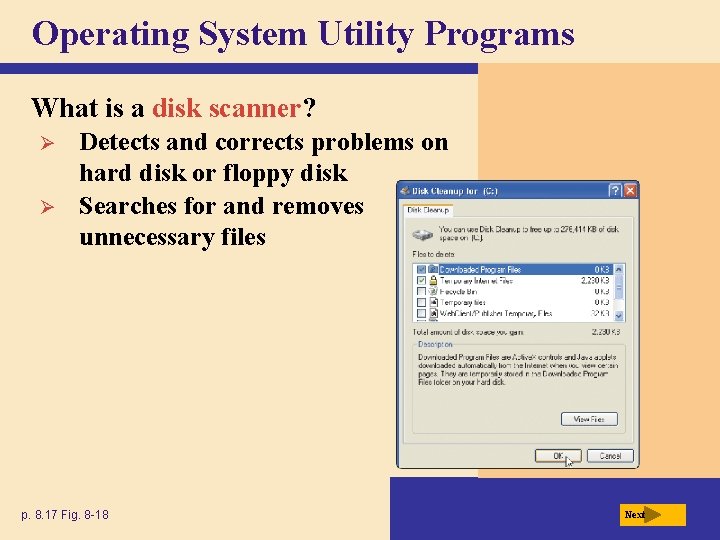 Operating System Utility Programs What is a disk scanner? Ø Ø Detects and corrects Operating System Utility Programs What is a disk scanner? Ø Ø Detects and corrects