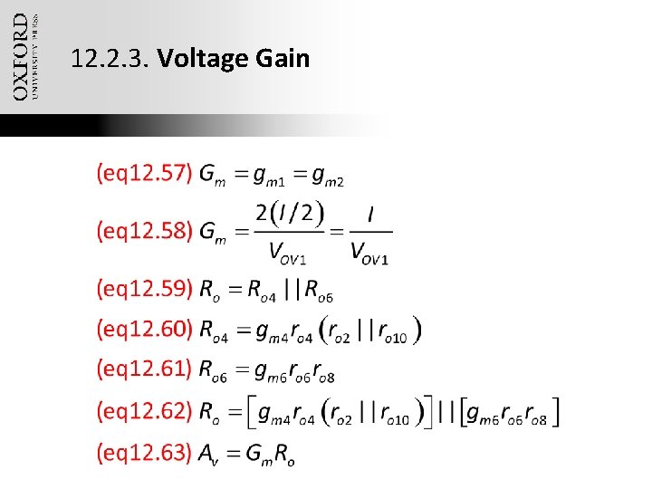 12. 2. 3. Voltage Gain The College of New Jersey (TCNJ) – ELC 251