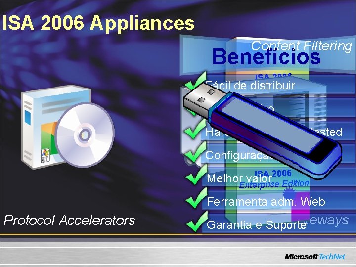 ISA 2006 Appliances Content Filtering Benefícios Fácil ISA 2006 de. Stan distribuir dard Edition