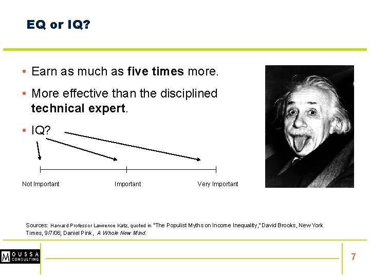 EQ or IQ? • Earn as much as five times more. • More effective