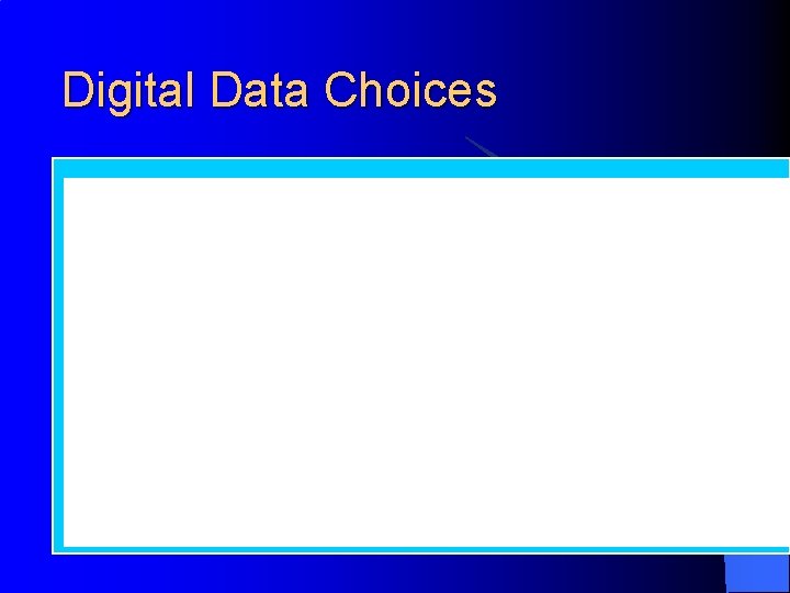 Digital Data Choices 
