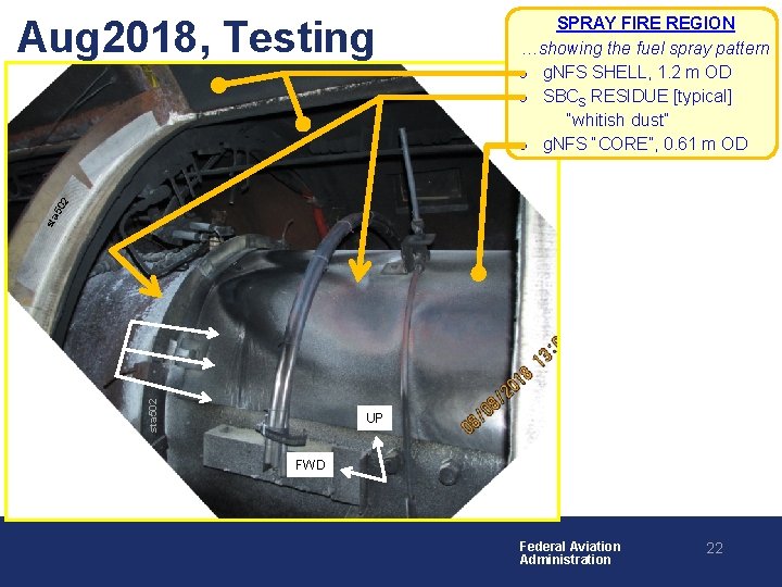 sta 502 sta 50 2 Aug 2018, Testing SPRAY FIRE REGION …showing the fuel
