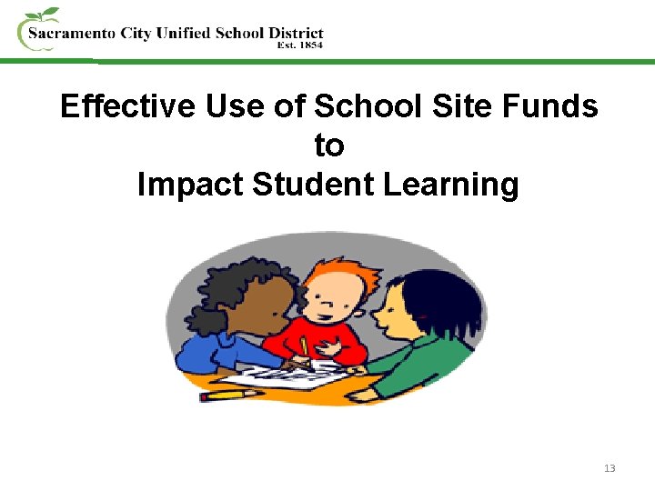 Effective Use of School Site Funds to Impact Student Learning 13 