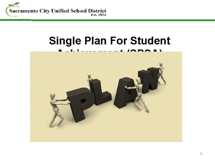 Single Plan For Student Achievement (SPSA) 8 