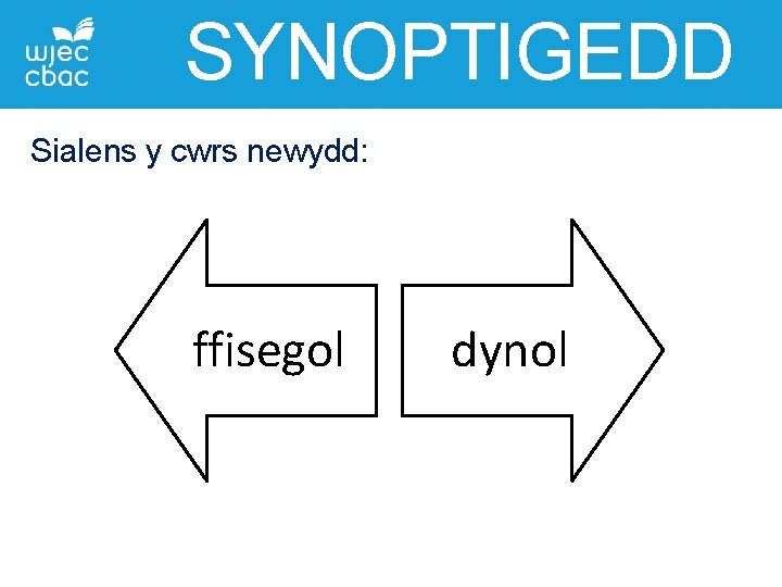 SYNOPTIGEDD Sialens y cwrs newydd: ffisegol dynol 