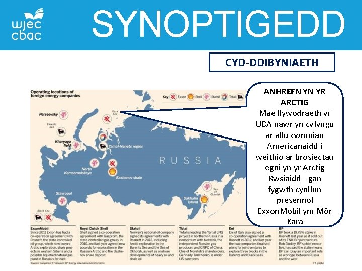 SYNOPTIGEDD CYD-DDIBYNIAETH ANHREFN YN YR ARCTIG Mae llywodraeth yr UDA nawr yn cyfyngu ar