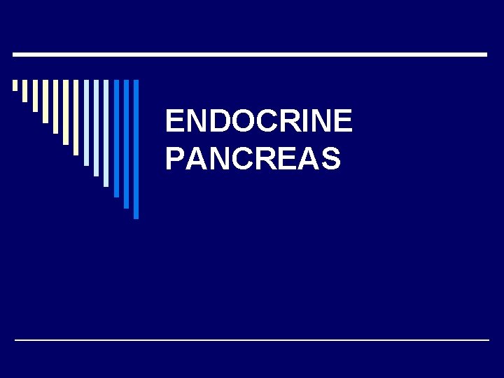 ENDOCRINE PANCREAS 