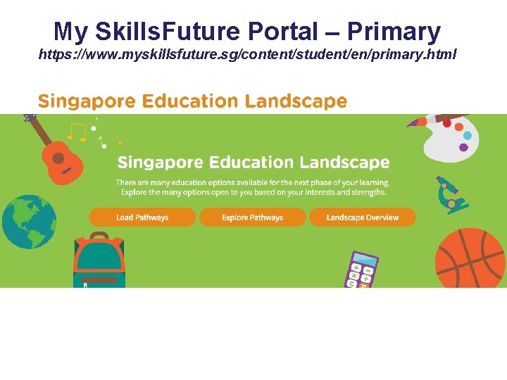 My Skills. Future Portal – Primary https: //www. myskillsfuture. sg/content/student/en/primary. html 